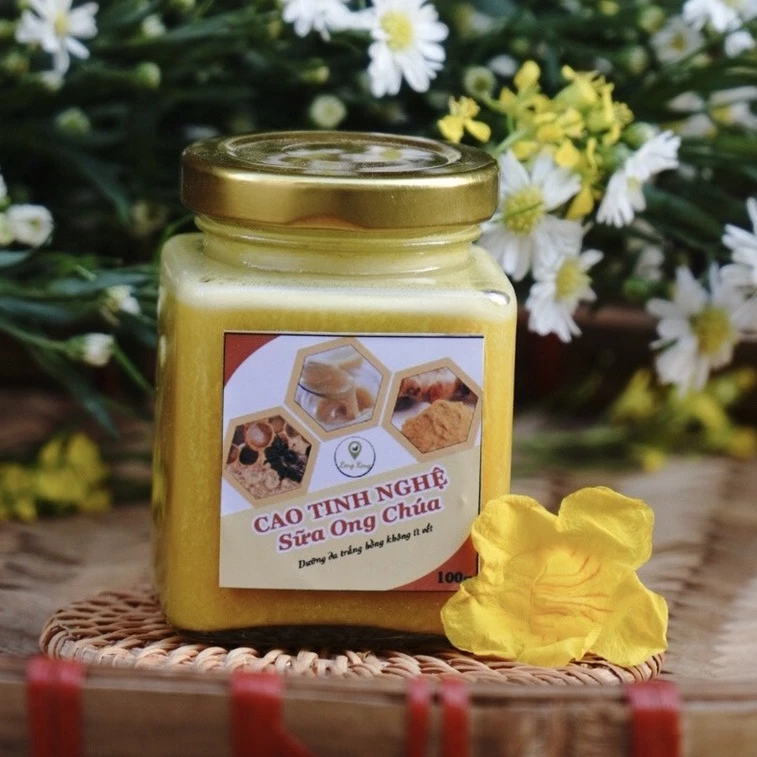 Cao Tinh Nghệ Sữa Ong Chúa LengKengFarm 120g– Mặt Nạ Kem Nghệ Đắp Mặt Giảm Mụn Tàng Nhang - Mặt Nạ Đắp 100% Thiên Nhiên - 2