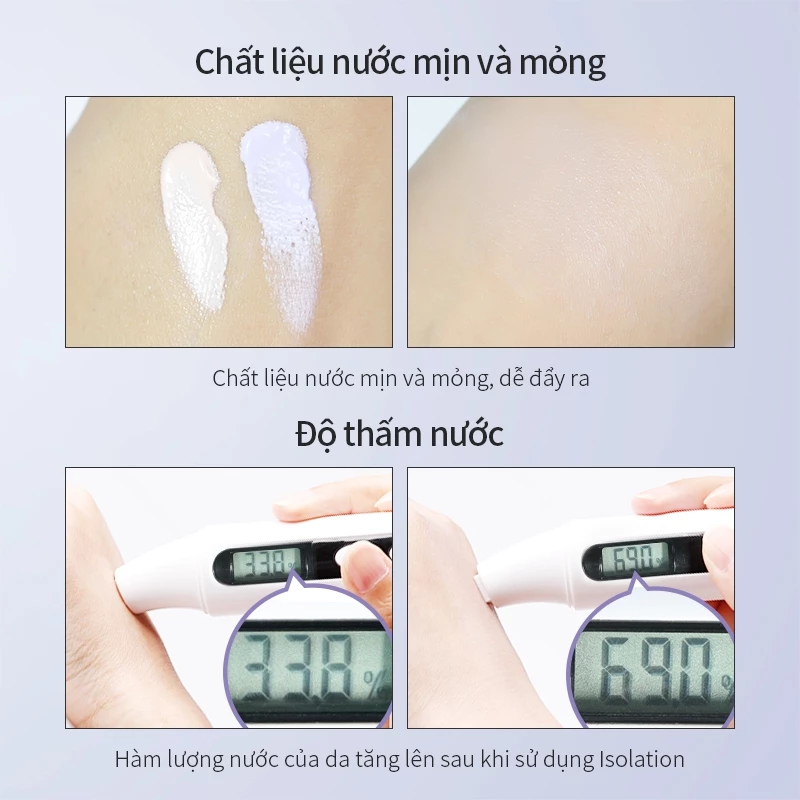 Kem lót kem chống nắng ZEESEA 30g trang điểm kiềm dầu nâng tông che lỗ chân lông làm mịn da - 4