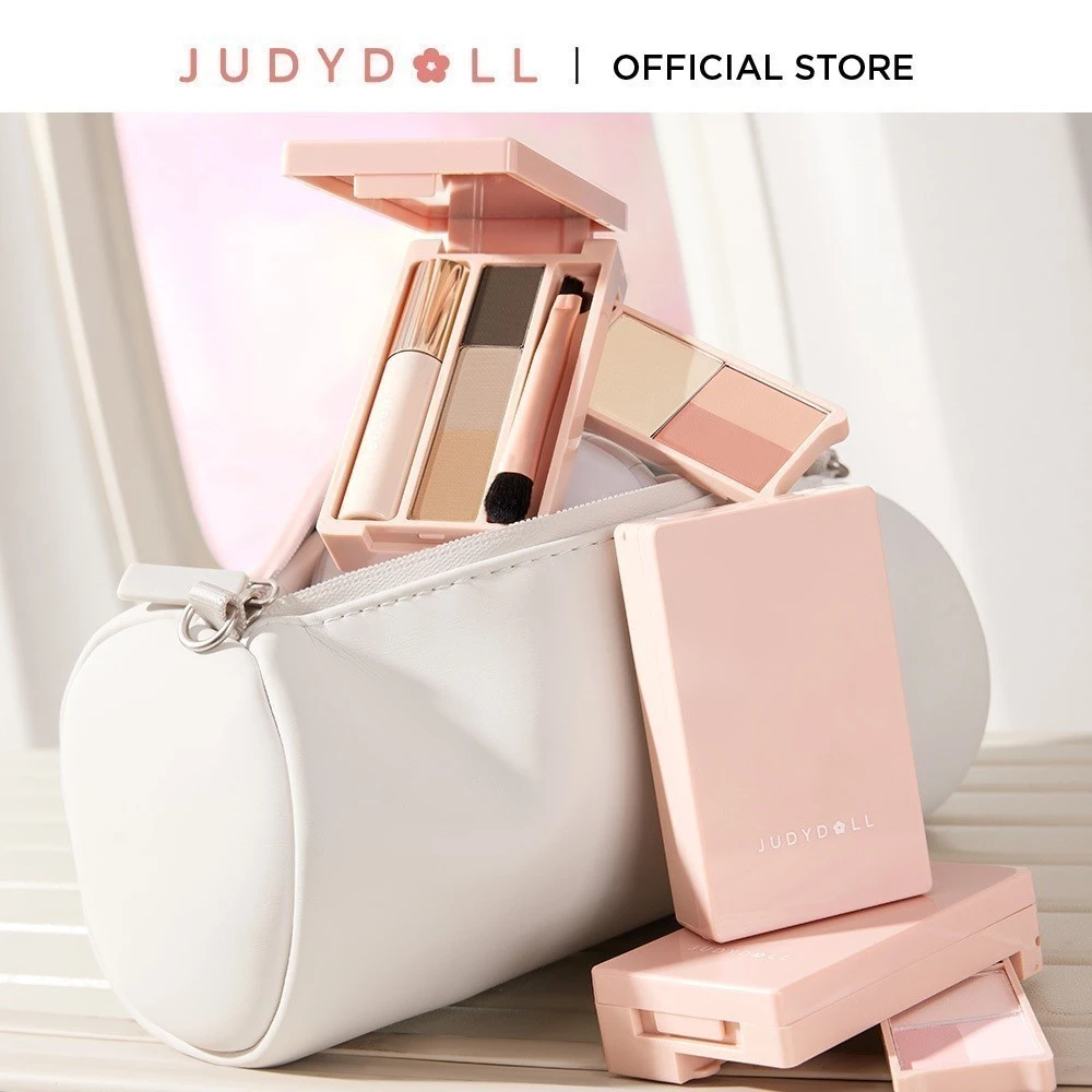 Bảng Trang Điểm JUDYDOLL Makeup Nhỏ Gọn Tiện Lợi 5 Trong 1 Bảng Mắt Phấn Má Kẻ Mày Viền Môi Trang Điểm Tự Nhiên - 3