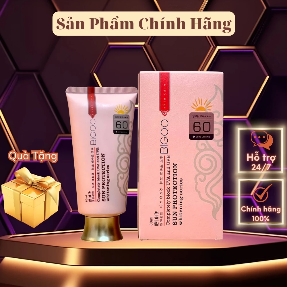 Kem chống nắng BIGOO SPF60 80ml Hàn Quốc - Hàng Chính Hãng - MMA - 2