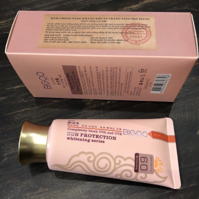 Kem chống nắng BIGOO SPF60 80ml Hàn Quốc - Hàng Chính Hãng - MMA - 6