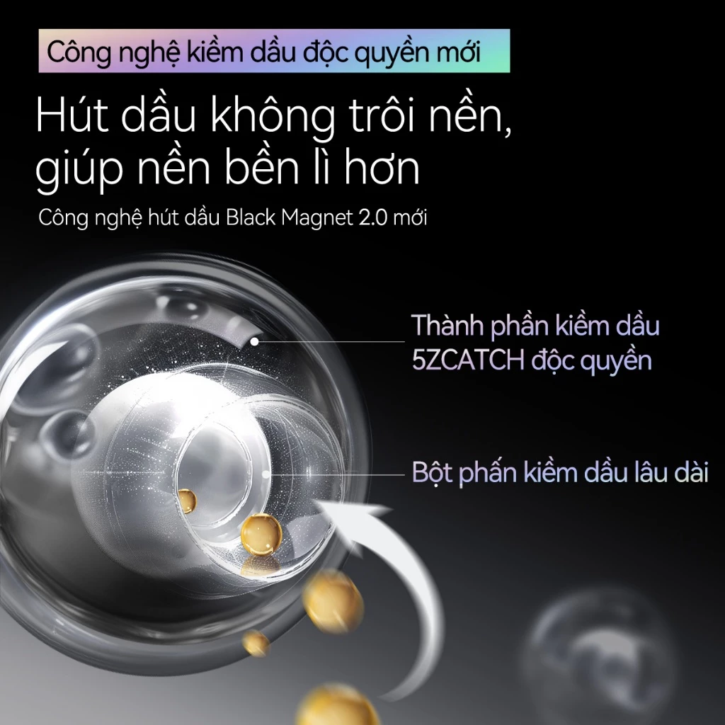 Phấn phủ Black Magnet CARSLAN lâu trôi kiềm dầu 24 giờ 8g - 2