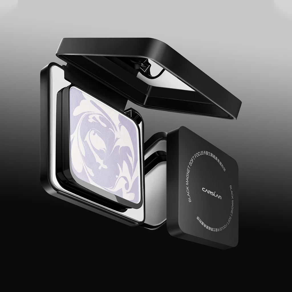 Phấn phủ Black Magnet CARSLAN lâu trôi kiềm dầu 24 giờ 8g - 6