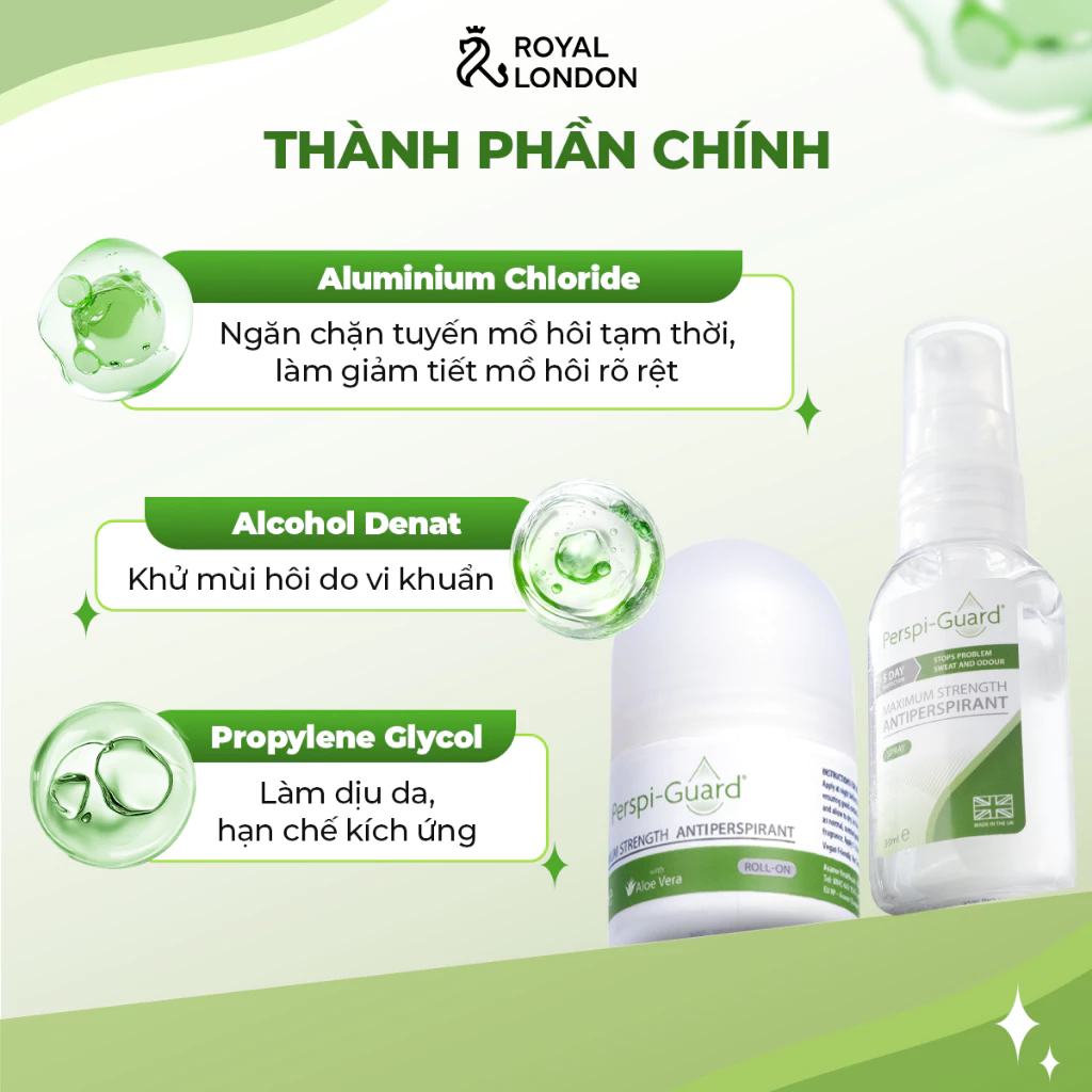 Xịt khử mùi ngăn mồ hôi toàn thân cao cấp Perspi-Guard hiệu quả 3 - 5 ngày 30ml - 3