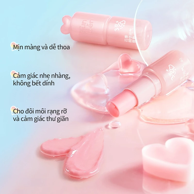 RUNBEN Son Dưỡng Môi Trẻ Em Dưỡng ẩm Và Ngăn Ngừa Nứt Nẻ, Son Môi đổi Màu 4g - 6