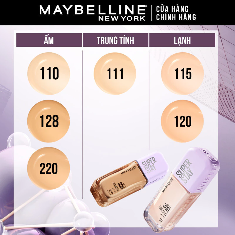 Kem nền bắt sáng Superstay Lumi Matte 30H che phủ siêu nhẹ mặt Maybelline New York 35ml [MỚI] - 5