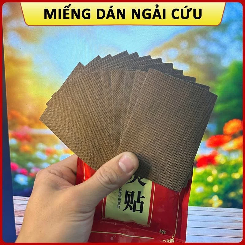 Combo 6 gói - 300 miếng cao dán ngải cứu đỏ giảm đau vai gáy, nhức mỏi cơ thể thảo dược lành tính - 4