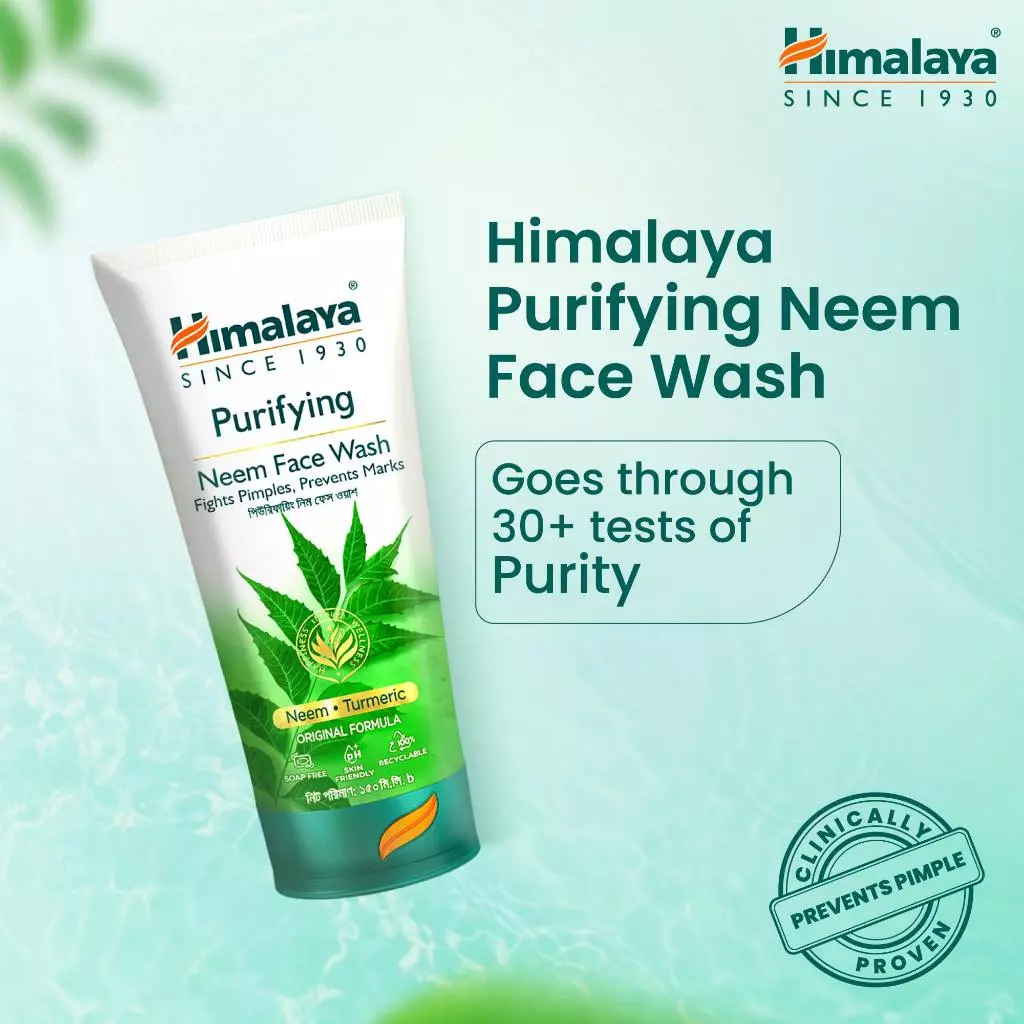 [KOL x Himalaya] COMBO 2 sữa rửa mặt lá neem giảm mụn, dịu nhẹ cho da Himalaya Purifying Neem Face Wash 150ml/chai - 2