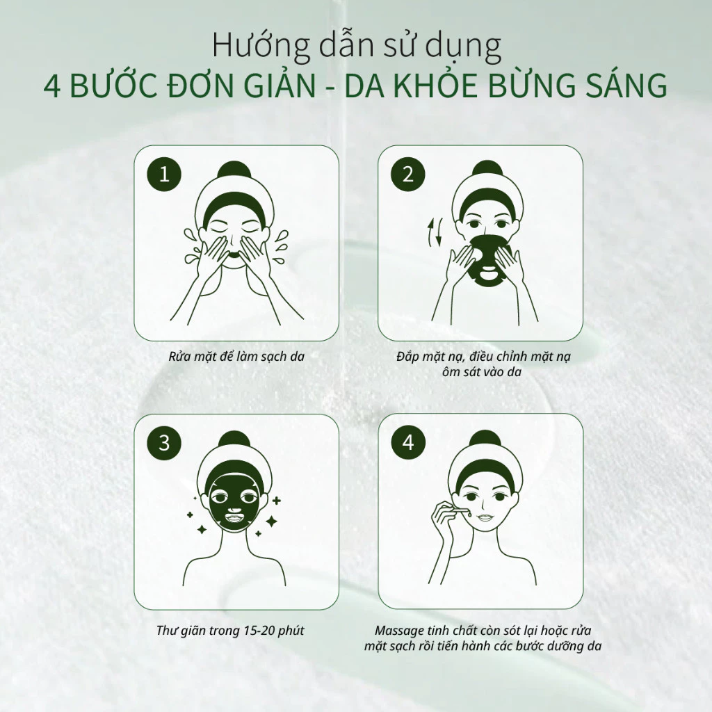 Hộp Mặt Nạ Tinh Chất Hỗ Trợ Dưỡng Trắng Làm Dịu Da CHANDO Himalaya 33mL x 5 pcs Hàng Chính Hãng - 4