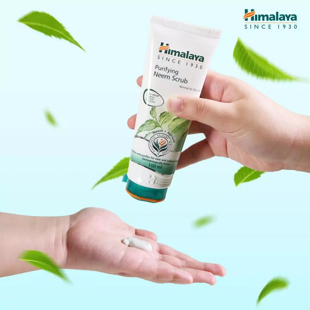 Tẩy tế bào chết chiết xuất lá neem và nghệ ngừa mụm, sáng mịn da Himalaya Purifying Neem Scrub 100ml - 3