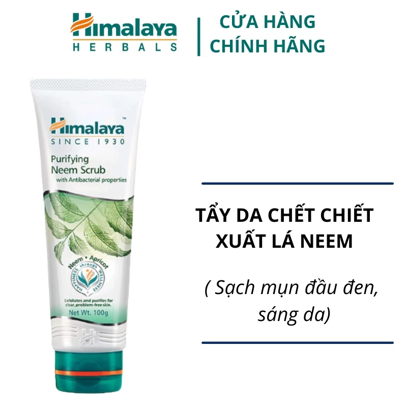 Tẩy tế bào chết chiết xuất lá neem và nghệ ngừa mụm, sáng mịn da Himalaya Purifying Neem Scrub 100ml - 6