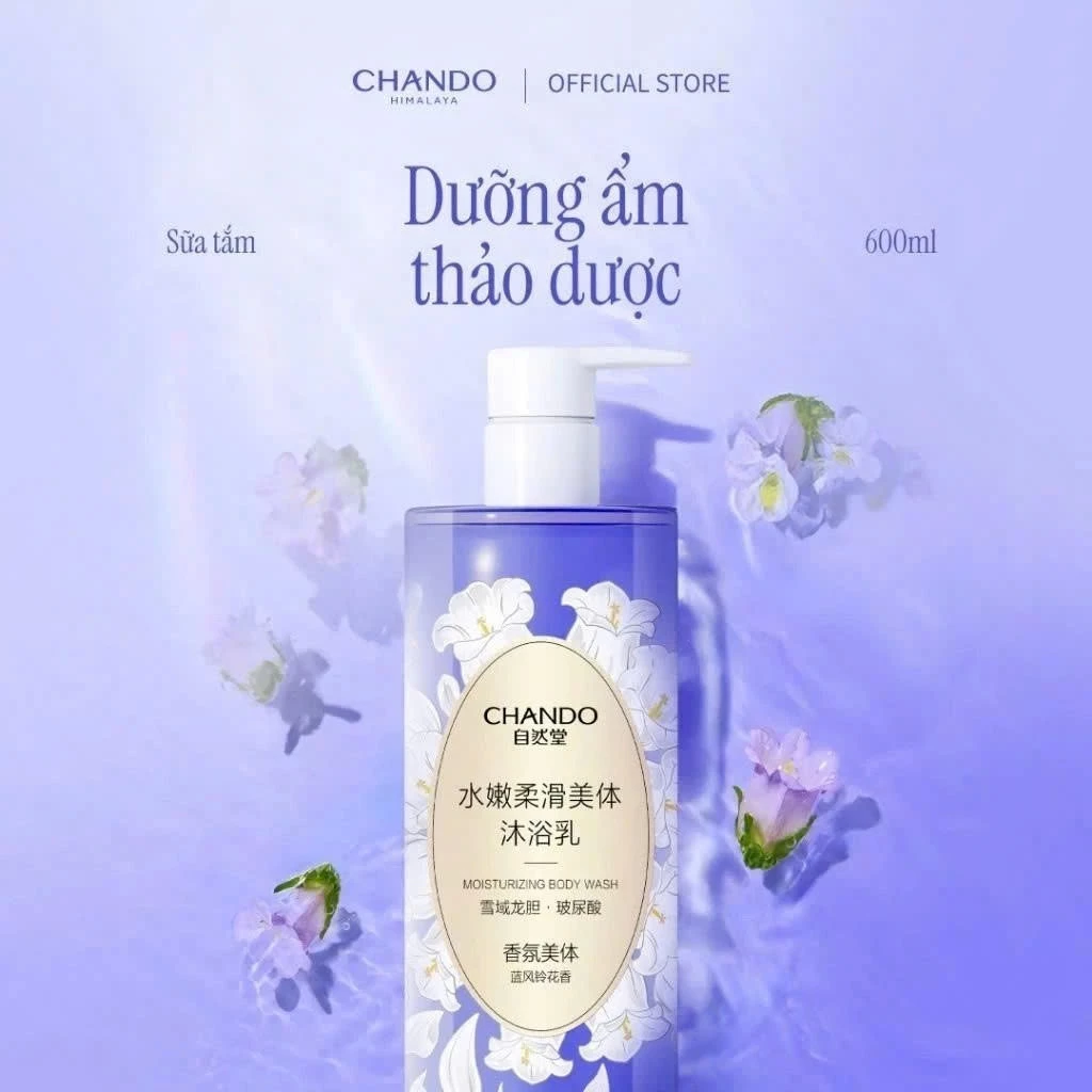 Sữa tắm Dưỡng trắng tinh chất Lili / Dưỡng ẩm thảo dược Chando Himalaya 600ml