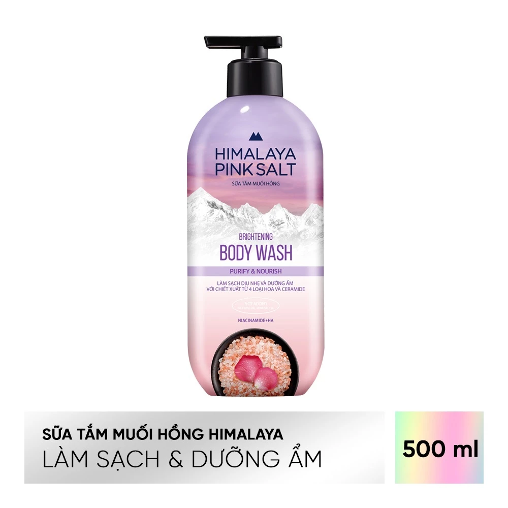 Sữa Tắm Muối Hồng Himalaya Làm Sạch và Dưỡng Ẩm Purify and Nourish 500g - 4
