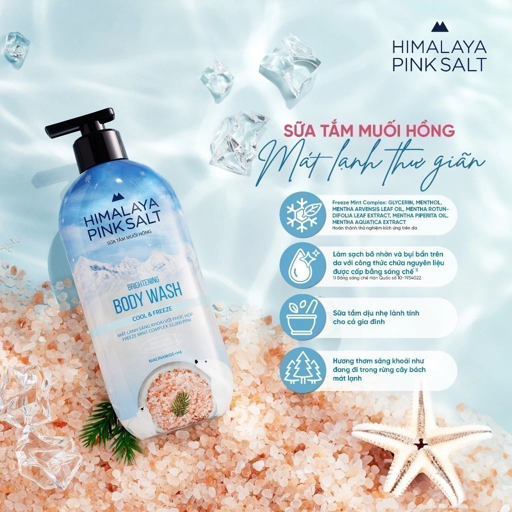 [LG Daily Beauty Official] Sữa tắm muối hồng Himalaya Pink Salt 500g - 2