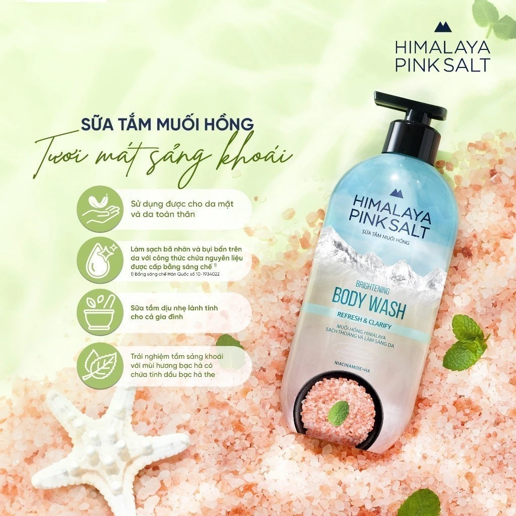 [LG Daily Beauty Official] Sữa tắm muối hồng Himalaya Pink Salt 500g - 3