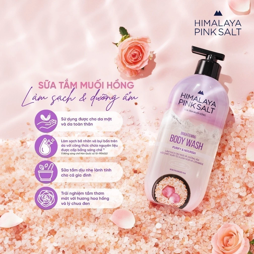 [LG Daily Beauty Official] Sữa tắm muối hồng Himalaya Pink Salt 500g - 4
