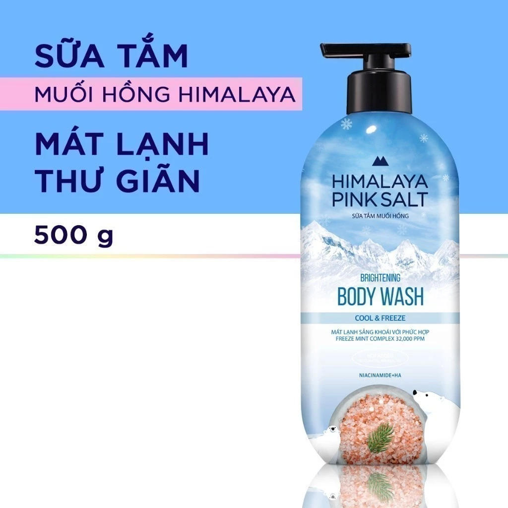 [LG Daily Beauty Official] Sữa tắm muối hồng Himalaya Pink Salt 500g - 6