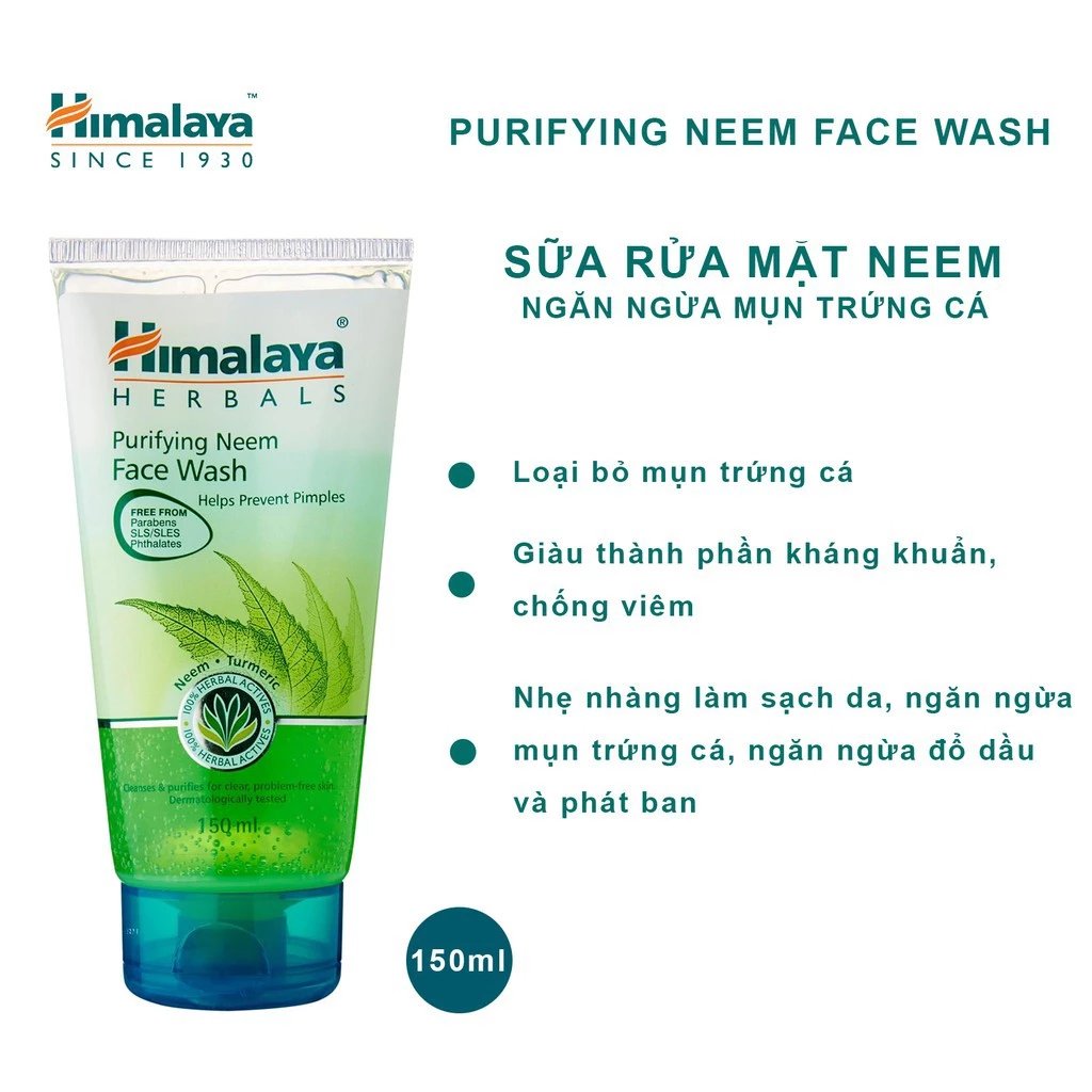 [GIFT] Set 5 sữa rửa mặt làm sạch dầu thừa và giảm mụn Himalaya Purifying Neem Face Wash 15ml/ tuýp - 3