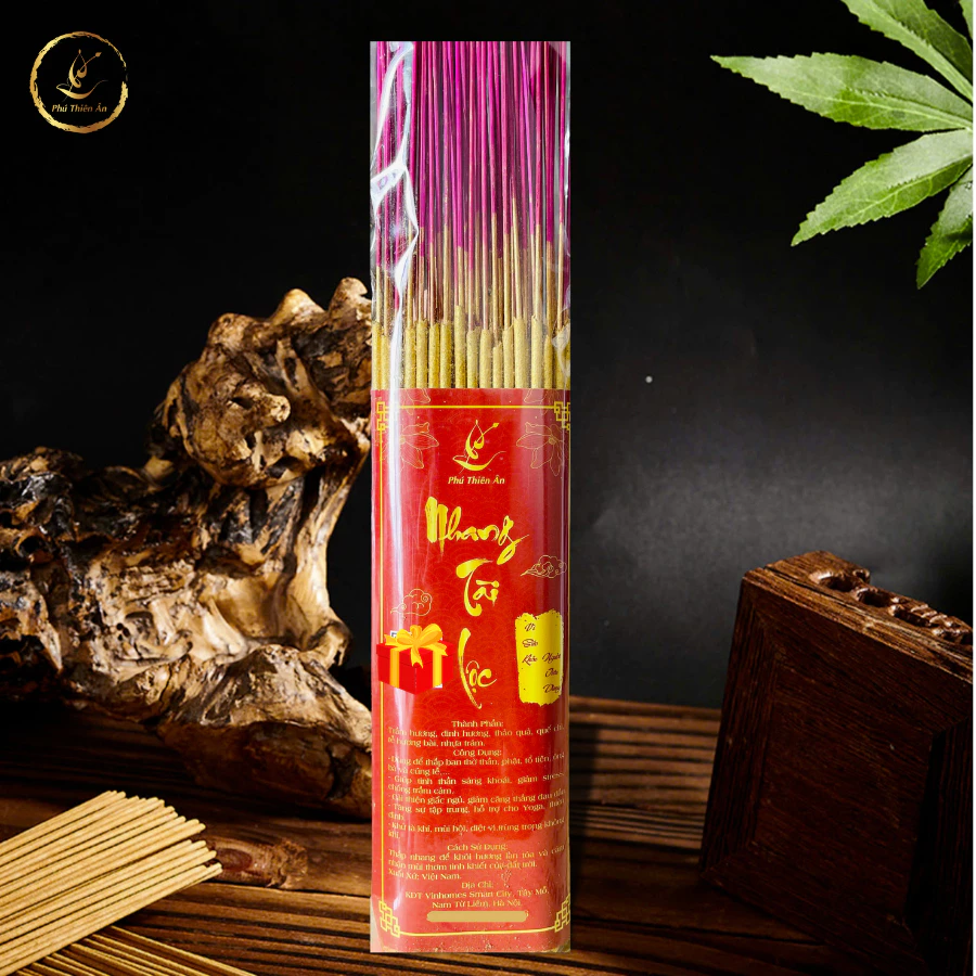 Hương Nhang Thảo Mộc 100 Cây Thơm Cao Cấp 29cm 39cm - Nhang Tài Lộc - Hương Sạch Tàn Cong Giữ Tàn Vàng Óng Chiêu Tài Lộc - 3