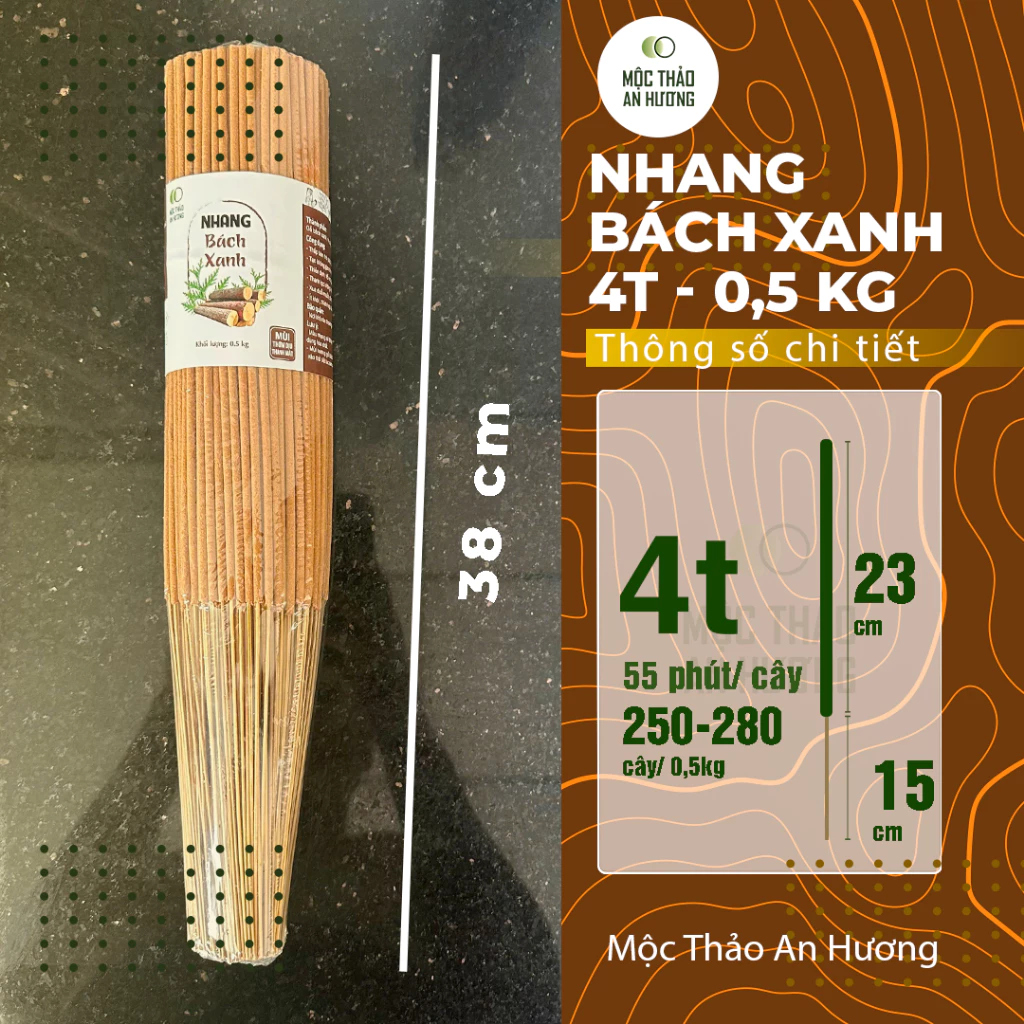 Nhang Bách Xanh, thơm dễ chịu, không mùi khét | Thích hợp phòng máy lạnh - 4
