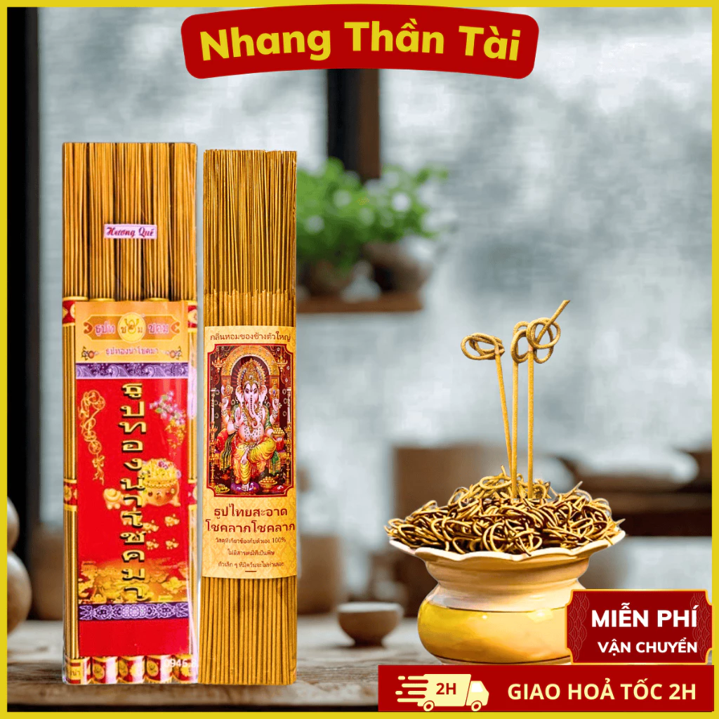 Hương Nhang Thần Tài Thái Lan Tam Đa Không Hóa Chất Linh Ứng Cầu Lộc, Bình An May Mắn - 2