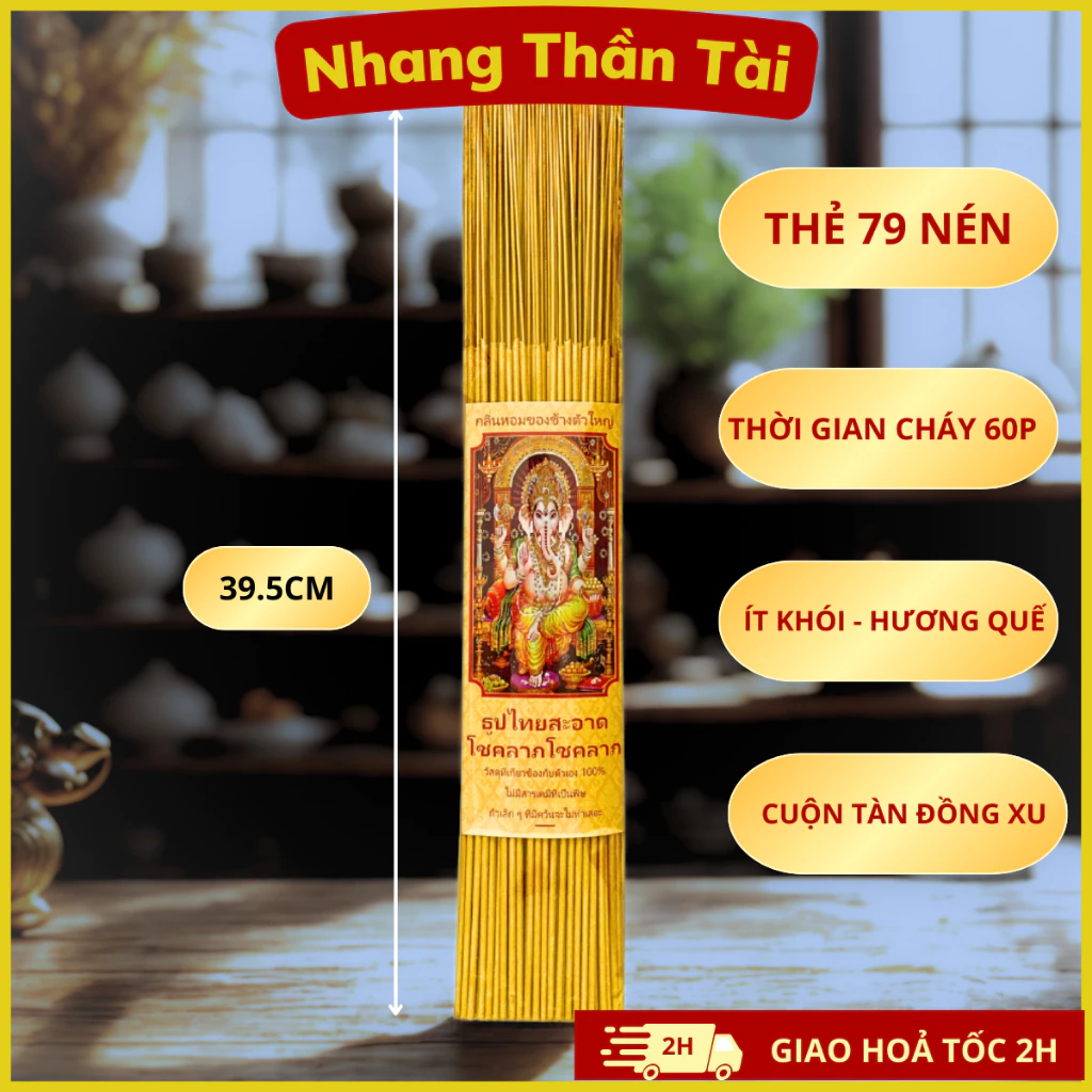 Hương Nhang Thần Tài Thái Lan Tam Đa Không Hóa Chất Linh Ứng Cầu Lộc, Bình An May Mắn - 4