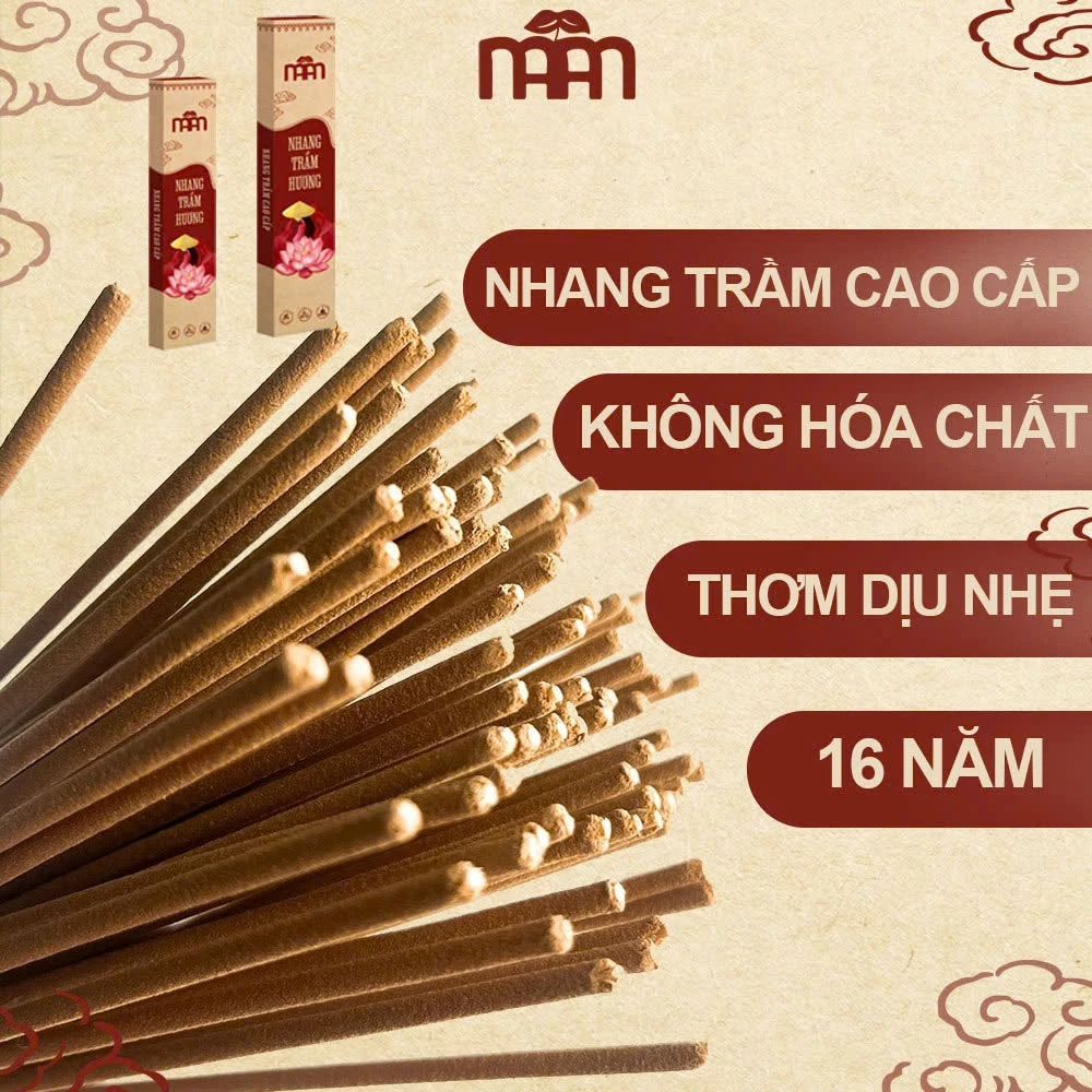 Nhang Trầm Hương Mầm Natural - Nhang Sạch Ít Khói, Không Hóa Chất Hương Thơm Dễ Chịu Hộp 100Gr - 2