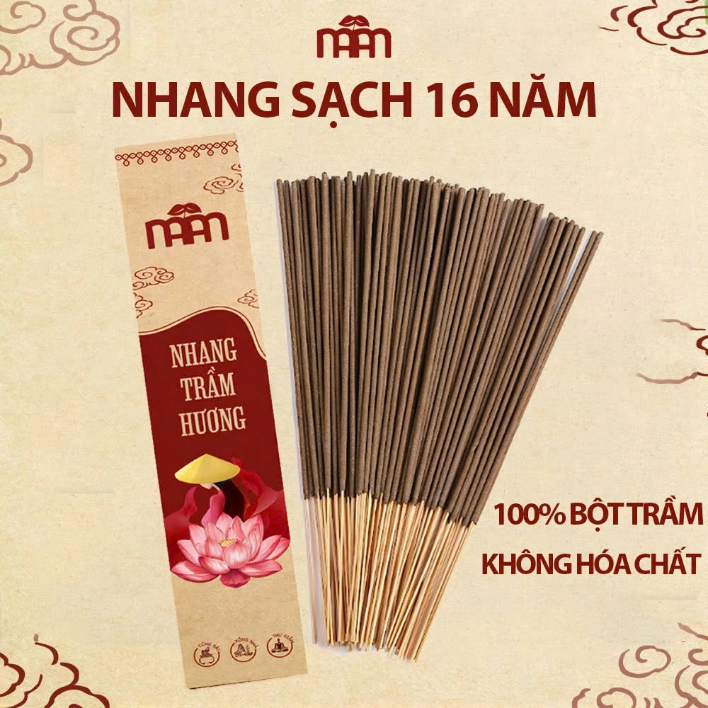 Nhang Trầm Hương Mầm Natural - Nhang Sạch Ít Khói, Không Hóa Chất Hương Thơm Dễ Chịu Hộp 100Gr - 5