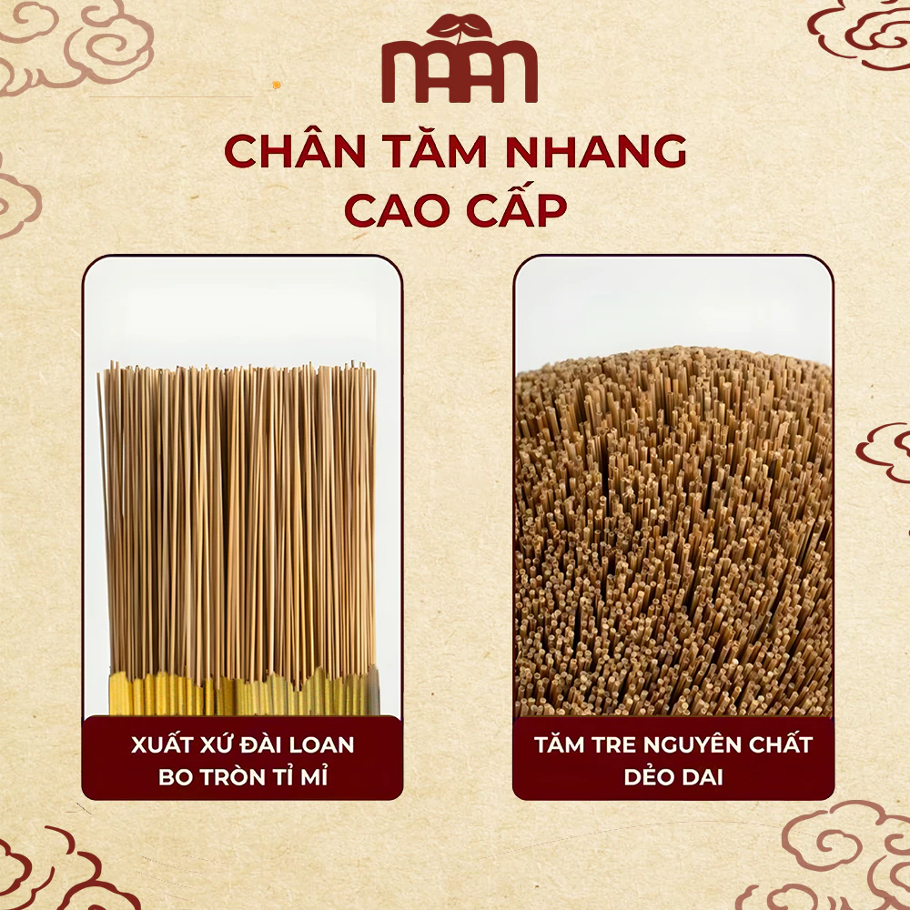 Nhang Thần Tài Cao Cấp, Nhang Cuộn Tàn Thần Tài Vàng Ánh Kim Ít Khói Hương Thơm Dễ Chịu Hộp 50 Nén - 3