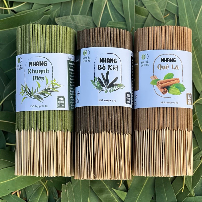 Nhang khuynh diệp thơm dịu, ít khói, không hóa chất Mộc Thảo An Hương 20 cm, 30 cm, 40 cm - 6