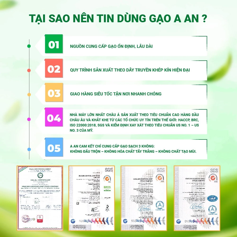 Combo 2 túi Gạo ST25 ngon túi 5kg - Thiết kế bao bì mới - Chính hãng Gạo sạch Aan - 6