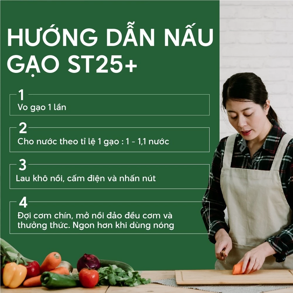 Combo 4 Túi Gạo ST25+ Vua Gạo 5kg – Chính Hãng Gạo Thơm Ngon, Dẻo Nhiều, Vị Đậm Đà - Tổng 20kg - 4