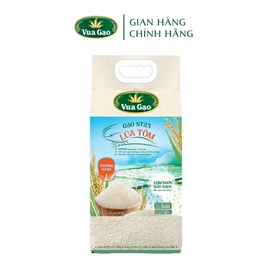 Gạo ST25 Lúa Tôm - Túi 5kg - Thương hiệu Vua Gạo - 3