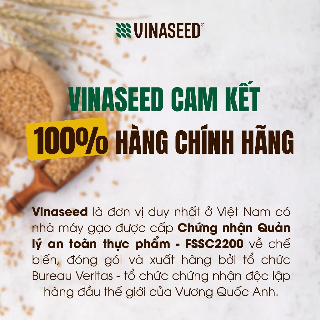 Gạo ST25 Ngon nhất thế giới năm 2019 Vinaseed túi 5kg - Dẻo, thơm, giàu dinh dưỡng - 2