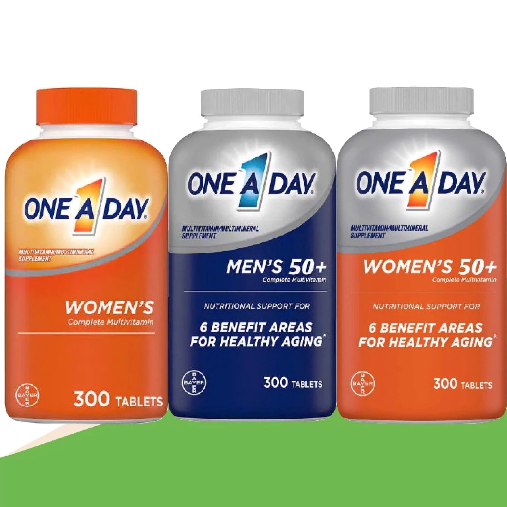 One a day One a day Men's , Women's 50+ Multivitamin 300, viên uống vitamin tổng hợp, gạo st25
