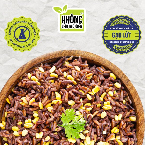 COMBO 3 Vị Cơm Tươi AK Rice Thuần Chay Thơm Ngon Mền Dẻo Từ Gạo ST25 Gạo Lứt Đỏ - 3