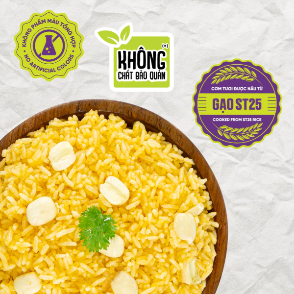 COMBO 3 Vị Cơm Tươi AK Rice Thuần Chay Thơm Ngon Mền Dẻo Từ Gạo ST25 Gạo Lứt Đỏ - 5