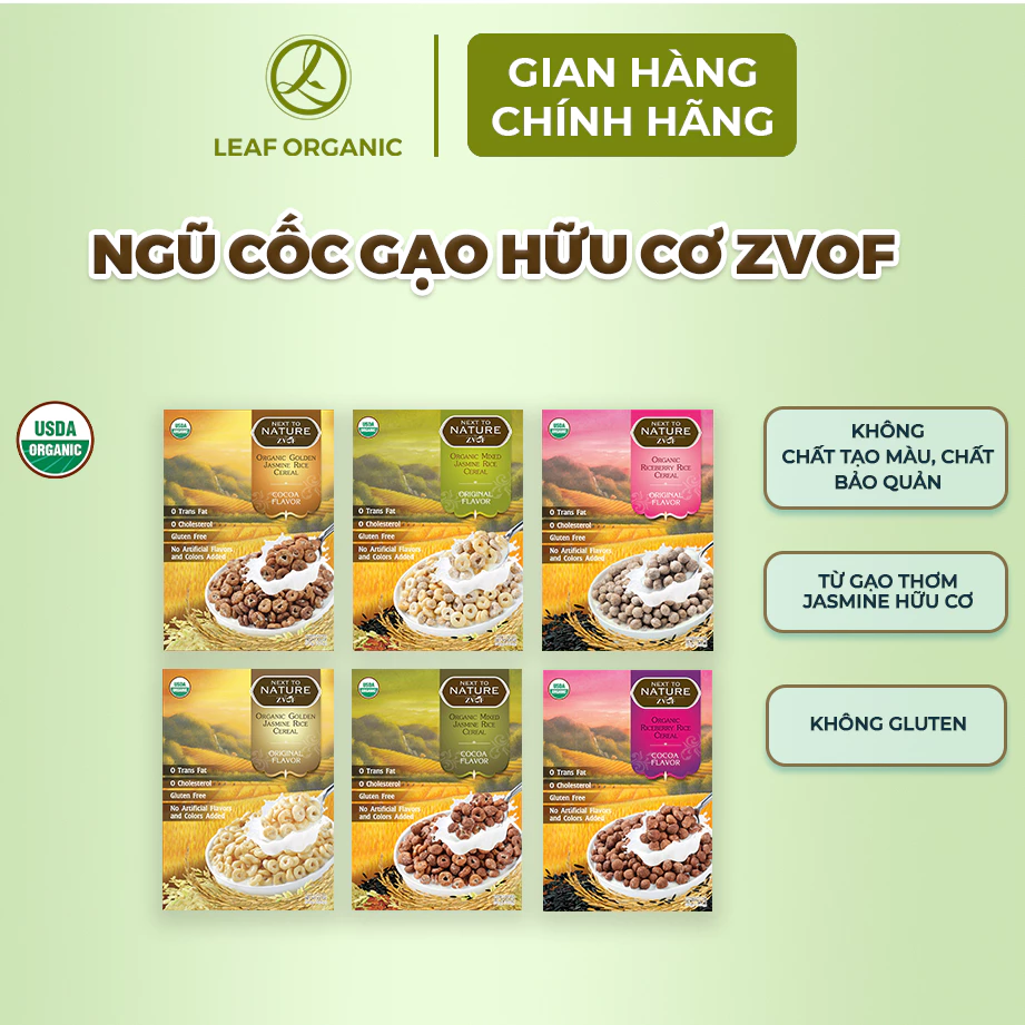 Ngũ cốc gạo Jasmine vàng hữu cơ Zvof 35g x 7 gói (dành cho bé từ 18 tháng tuổi) - Nhập khẩu chính hãng