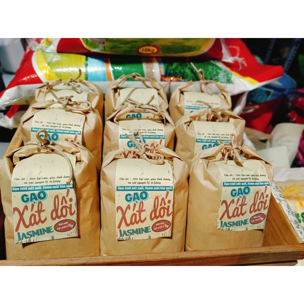 5kg gạo Jasmine xát dối - gạo tươi xát mới, giàu vitamin & các nguyên tố vi lượng - tốt cho người tiểu đường. - 2