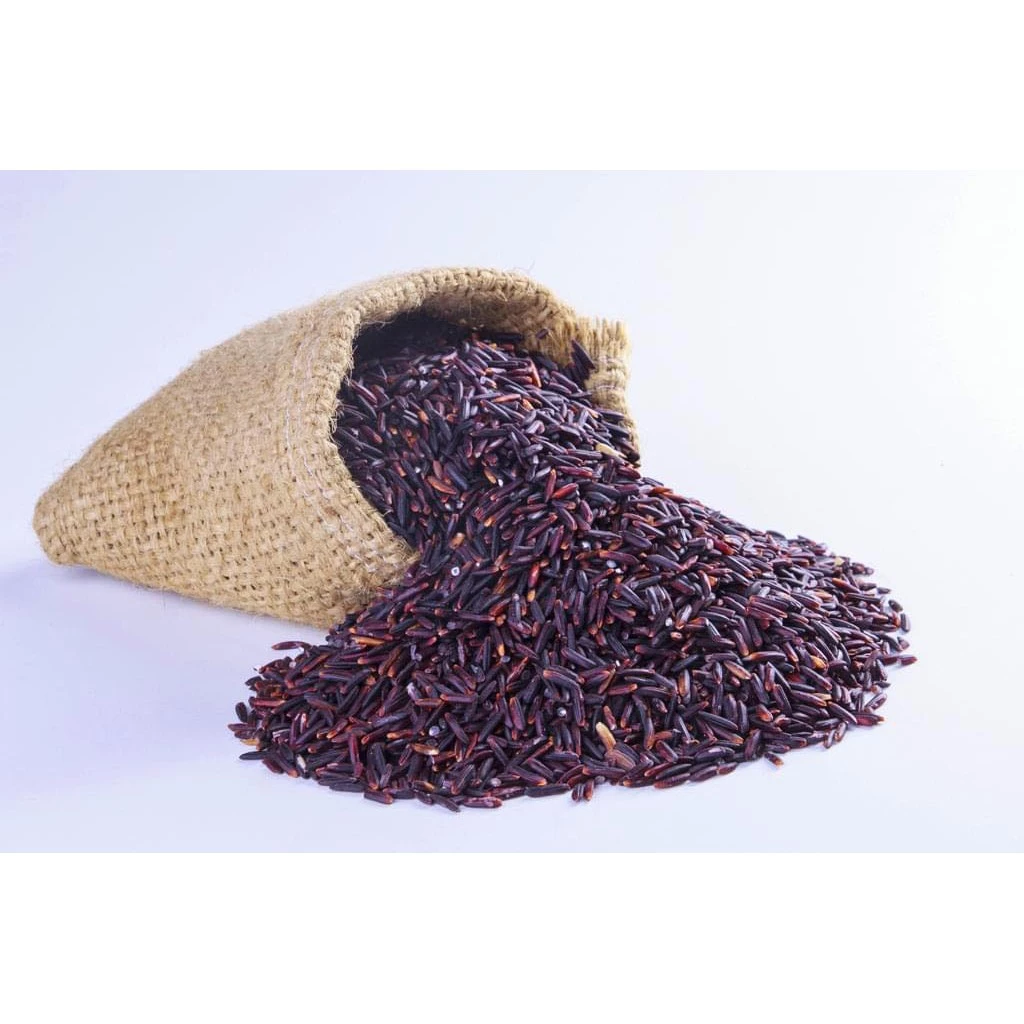 Gạo lứt đen Điện Biên, gạo lứt tím than Tôm Vàng 1kg, gạo dẻo ăn giảm cân - 2