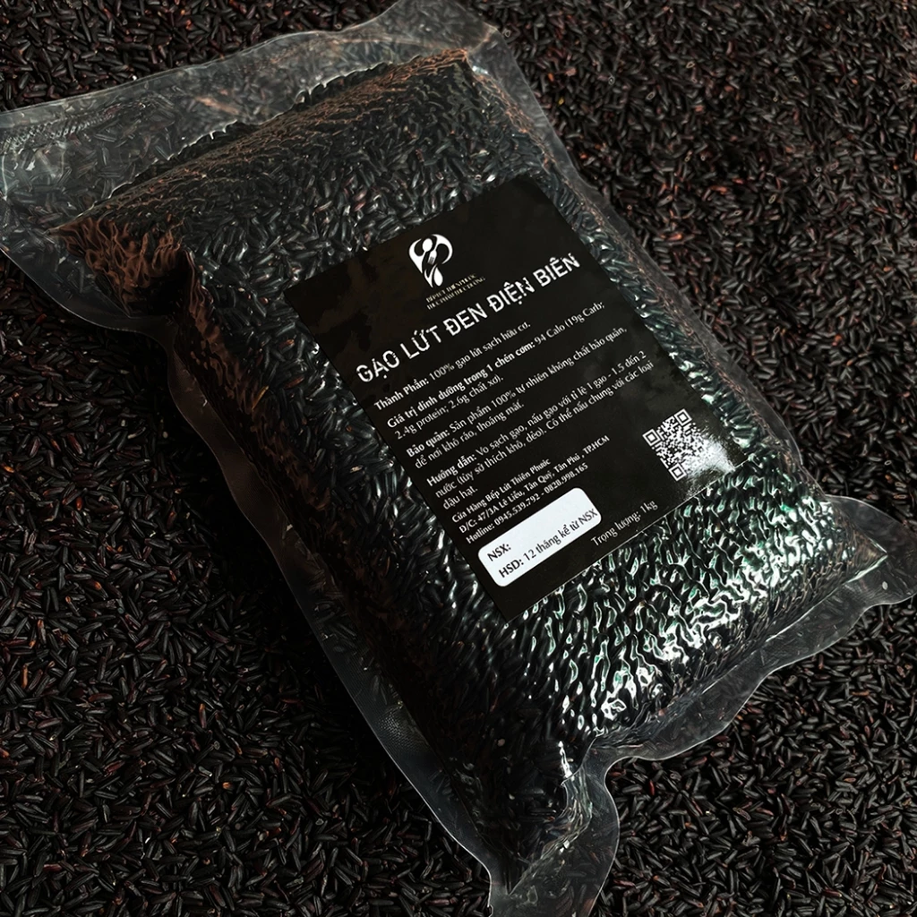 Combo 5 Kí Gạo Lứt Đen Dẻo Điện Biên (LOẠI NGON) - Gạo Lứt Đen Hữu Cơ Cho Người Ăn Kiêng Giảm Cân - 6