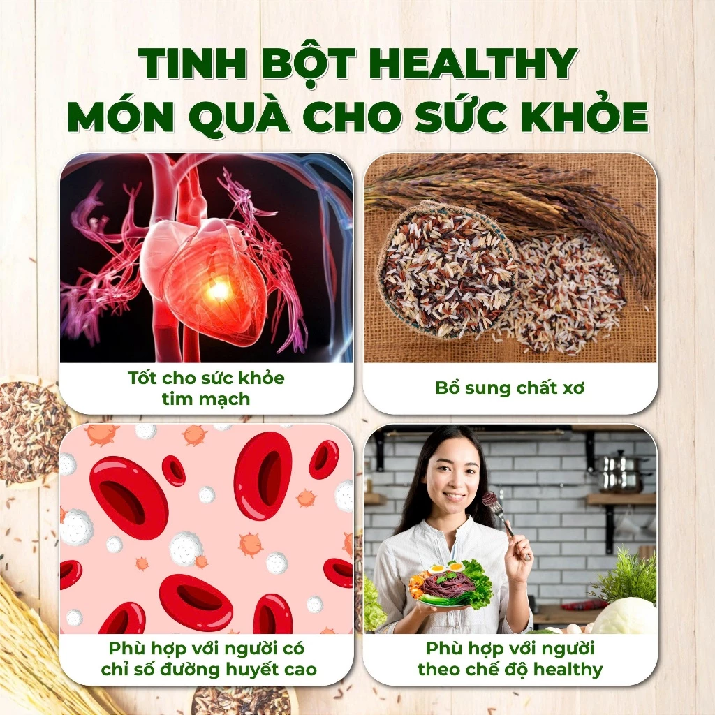 1Kg Gạo Lứt Dẻo Tím Than, Gạo Lứt Đỏ Dẻo Điện Biên SEN FOOD, Gofit Mart - 5