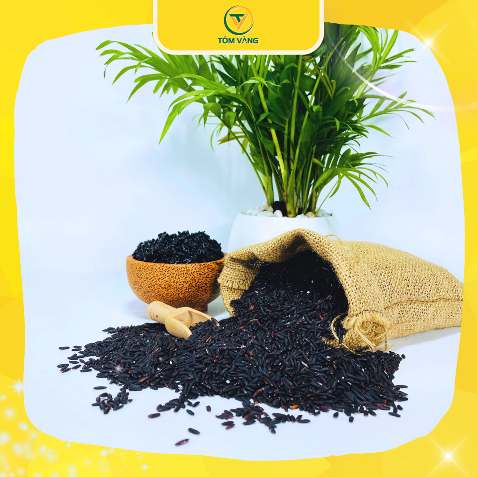Gạo lứt đen và các loại gạo lứt - Túi hút chân không 1kg - TÔM VÀNG - 3