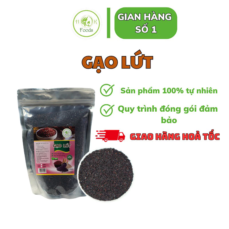 1kg Gạo Lứt Tím Than Điện Biên Loại 1 - Gạo Lứt đen thơm dẻo