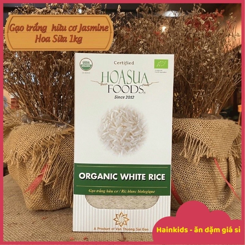 Gạo ST25/ Jasmine Hữu Cơ Hoa Sữa/Gạo Bébi Organic Tốt Cho Bé Ăn Dặm-Date T2/2026