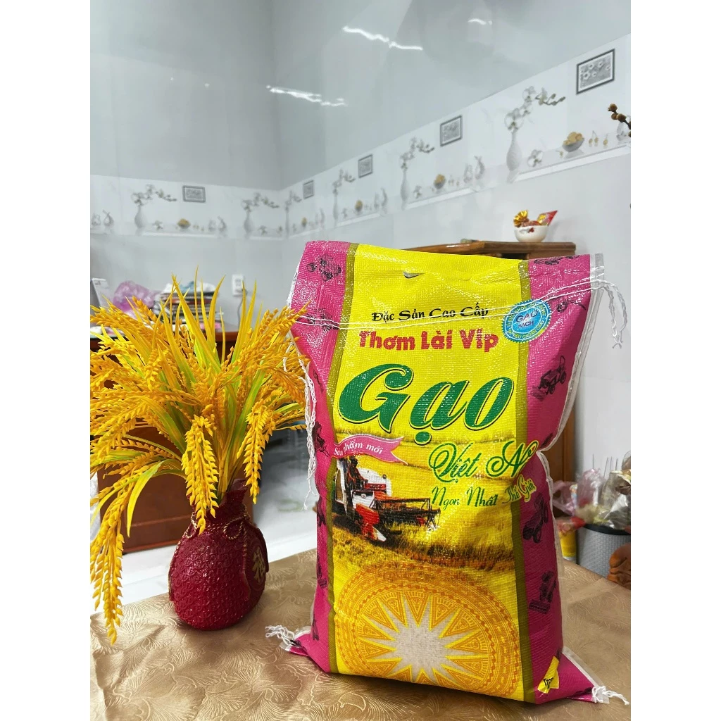 Gạo Thơm Lài Cao Cấp – Dẻo Vừa, Thơm Ngọt, Cơm Mềm Ngon| Cam Kết Không Đấu Trộn, Giá Tận Nhà Máy