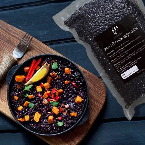 Gạo Lứt Đen Điện Biên (LOẠI NGON) 1 KG - Gạo Lứt Đen Hữu Cơ Cho Người Ăn Kiêng - Gạo Lứt Dẻo Thơm - 2