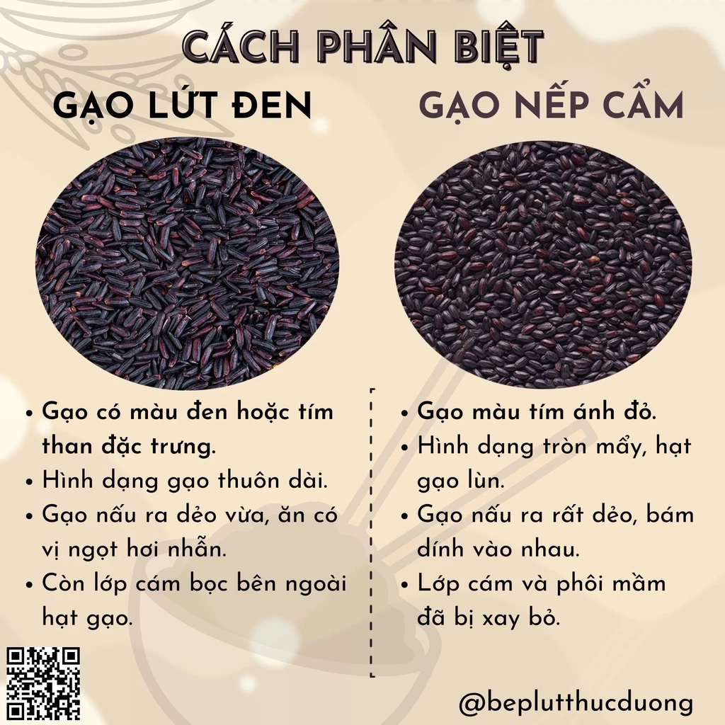 Gạo Lứt Đen Điện Biên (LOẠI NGON) 1 KG - Gạo Lứt Đen Hữu Cơ Cho Người Ăn Kiêng - Gạo Lứt Dẻo Thơm - 5