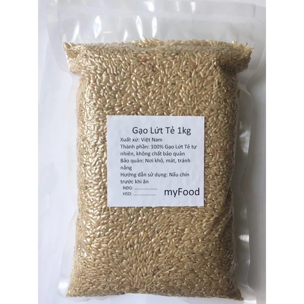 1kg Gạo Lứt Tẻ Trắng Điện Biên / Gạo Lứt Trắng / Gạo Nguyên Cám