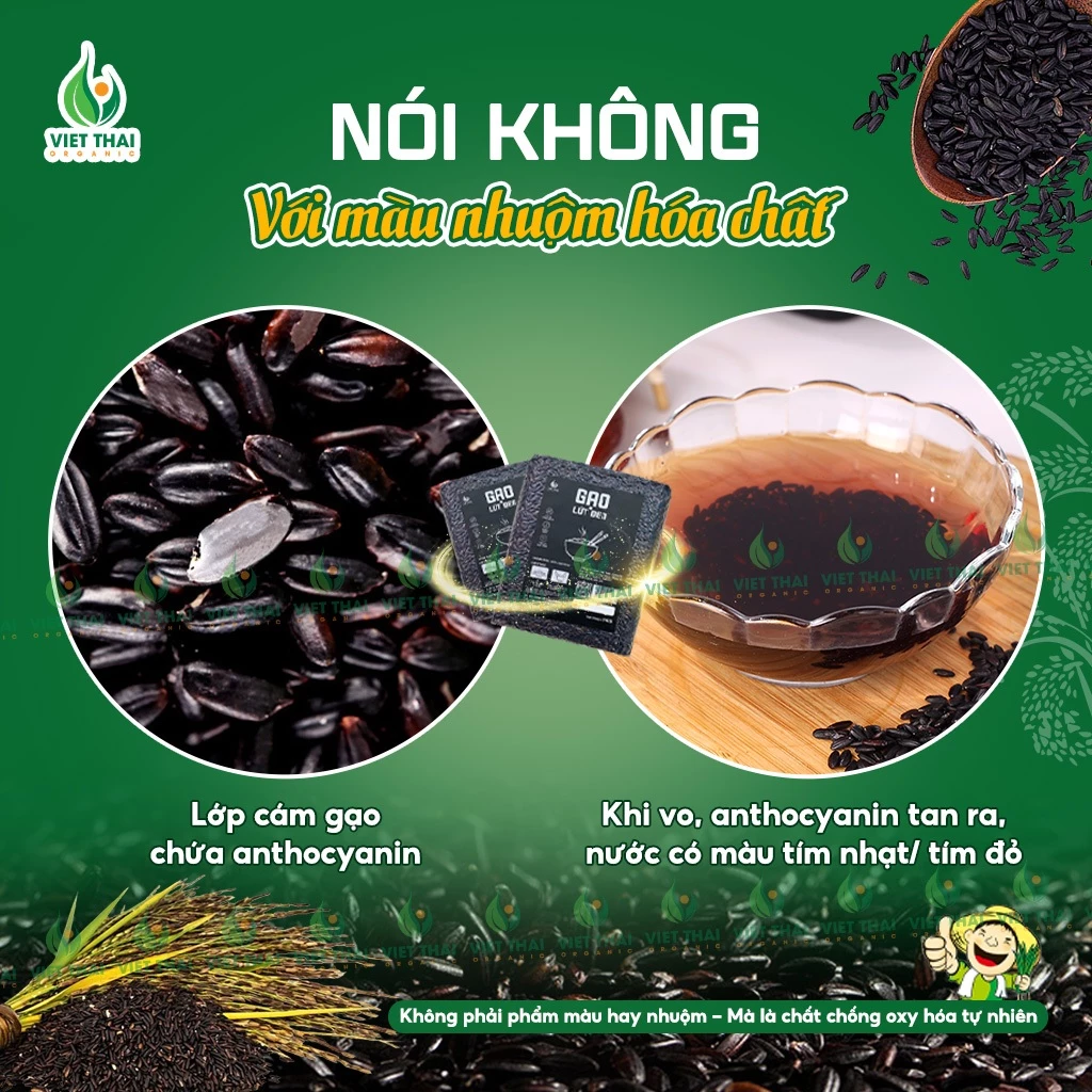 [Combo 7Kg Siêu Hời] Gạo Lứt Đen Việt Thái Organic Gạo Lứt Không Cần Ngâm Dẻo Mềm Ít Calo Eat Clean - 5